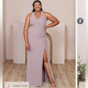 Champagne revelry “Asher” bridesmaid dress